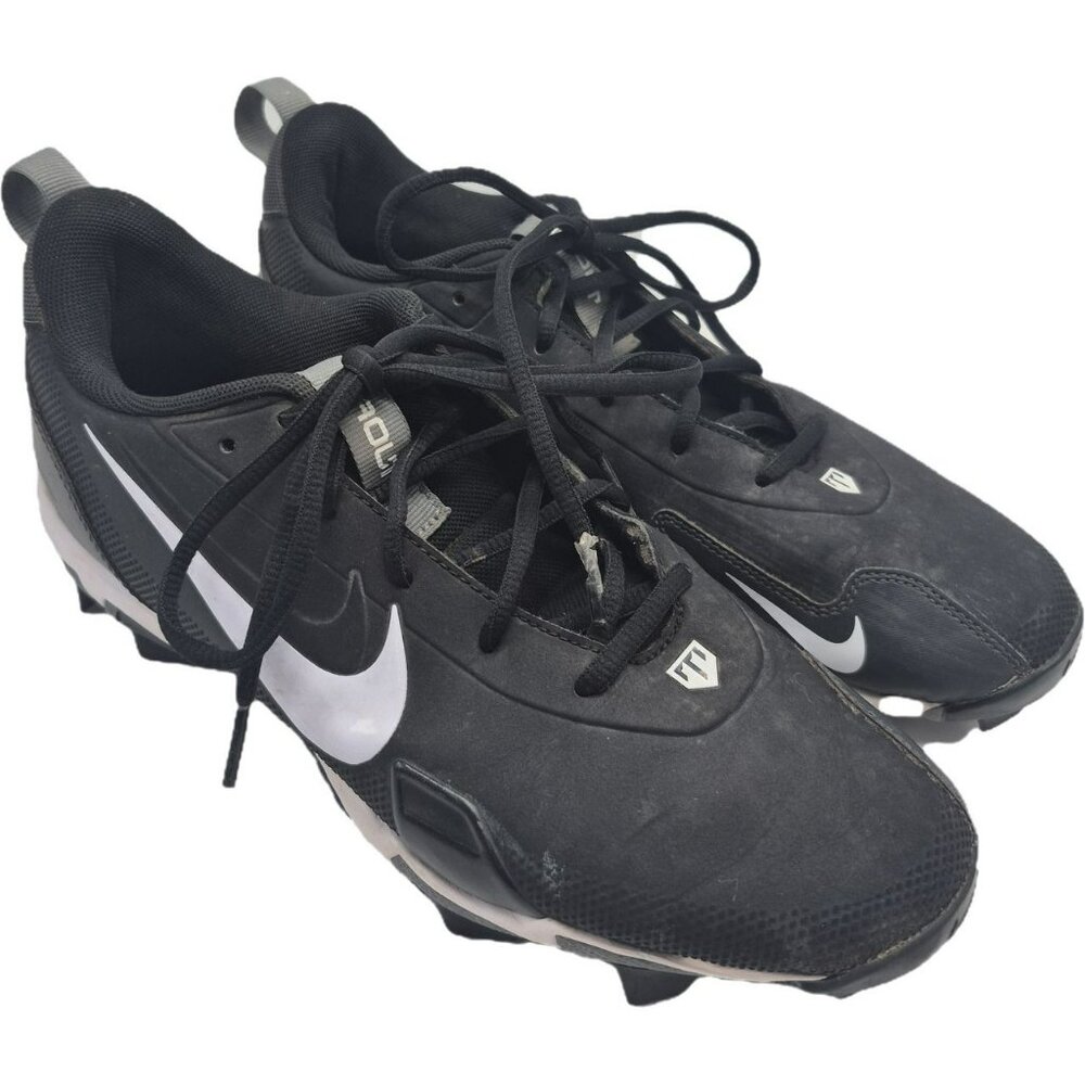 Nike Force Trout 9 Baseball Cleats Men's 8 Fastflex Black White & Grey